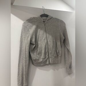 TNA Light Gray Textured Hoodie